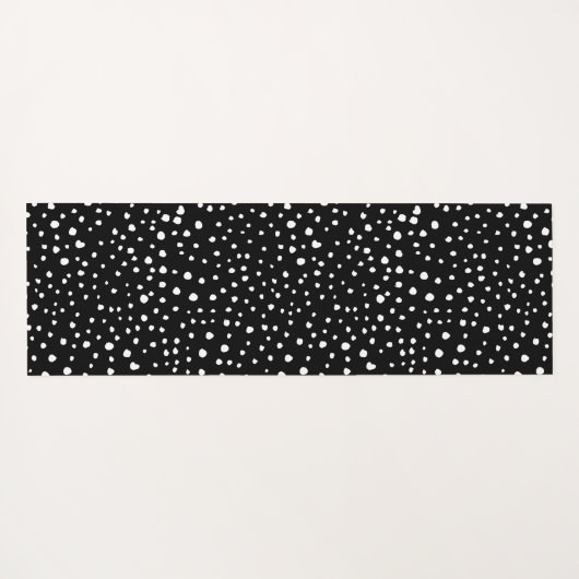 Dalmatische Stippen, Dalmatische spots, zwart-wit Yogamat (Achterkant (horizontaal))
