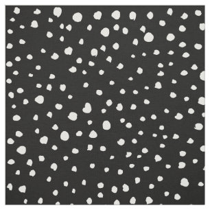 Dalmatische Stippen, Dalmatische vlekken, zwart-wi Stof