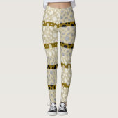 Dalmatische Stippen met grote lijnen Leggings (Voorkant)