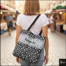 Dalmatische Stippen met naam (3) Tote Bag