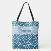 Dalmatische Stippen met naam (5) Tote Bag (Achterkant)