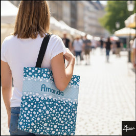 Dalmatische Stippen met naam (5) Tote Bag