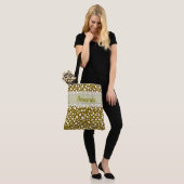 Dalmatische Stippen met naam (5) Tote Bag (Op model)