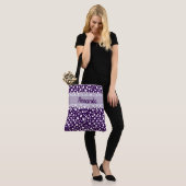 Dalmatische Stippen met naam (6) Tote Bag (Op model)