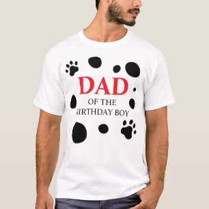 Dalmatische Stippen papa van de jarige T-shirt