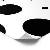 Dalmatische Stippen Verjaardag Welkom Bord Poster (Hoek)