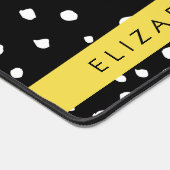 Dalmatische Stippen, Vlekken, Zwart-wit, Jouw naam Bureaumat (Hoek)