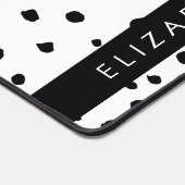 Dalmatische Stippen, Vlekken, Zwart-wit, Jouw naam Bureaumat (Hoek)