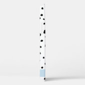 Dalmatische Stippen, Vlekken, Zwart-wit, Jouw naam Case-Mate iPhone Case (Achterkant / Rechts)