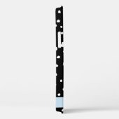 Dalmatische Stippen, Vlekken, Zwart-wit, Jouw naam Case-Mate iPhone Case (Achterkant / Rechts)