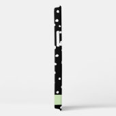 Dalmatische Stippen, Vlekken, Zwart-wit, Jouw naam Case-Mate iPhone Case (Achterkant / Rechts)