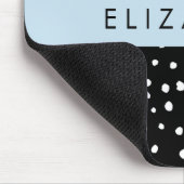 Dalmatische Stippen, Vlekken, Zwart-wit, Jouw naam Muismat (Hoek)