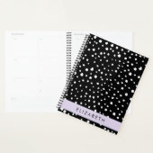 Dalmatische Stippen, Vlekken, Zwart-wit, Jouw naam Planner (Display)