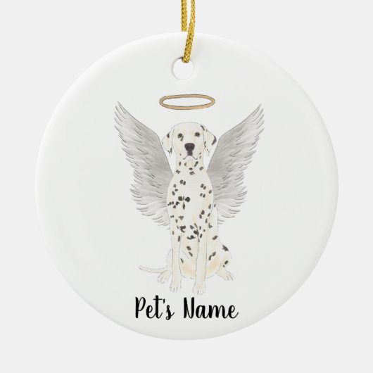 Dalmatische Sympathie Herdenking Keramisch Ornament (Voorkant)