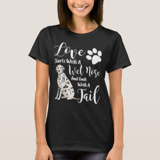 Dalmatische T-Shirt Cute Hondenliefhebber Gift