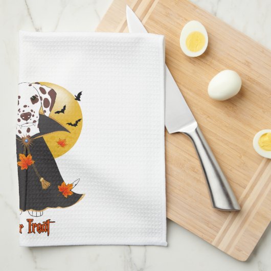 Dalmatische Trick or treat Theedoek (Quarter Fold)