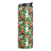 Dalmatische Tropische Bloemen Oerwoud Hond Dalmati Thermosbeker (Gedraaid links)