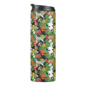 Dalmatische Tropische Bloemen Oerwoud Hond Dalmati Thermosbeker (Geroteerd rechts)