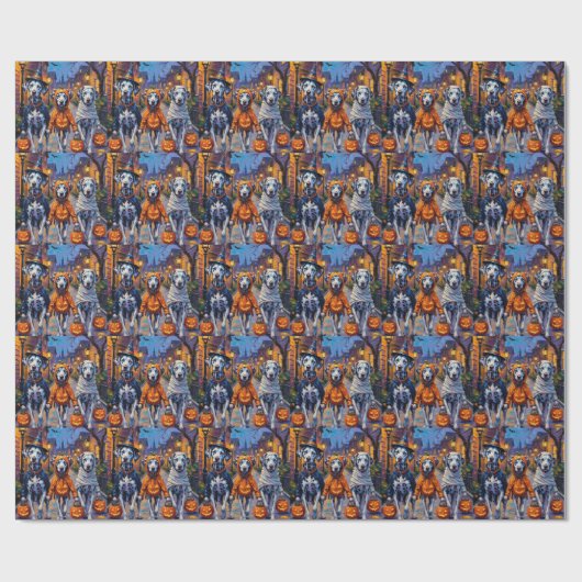 Dalmatische truc voor Halloween kostuums Cadeaupapier (Vlak)