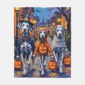 Dalmatische truc voor Halloween kostuums Fleece Deken (Voorkant)