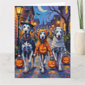 Dalmatische truc voor Halloween kostuums Kaart (Voorkant)