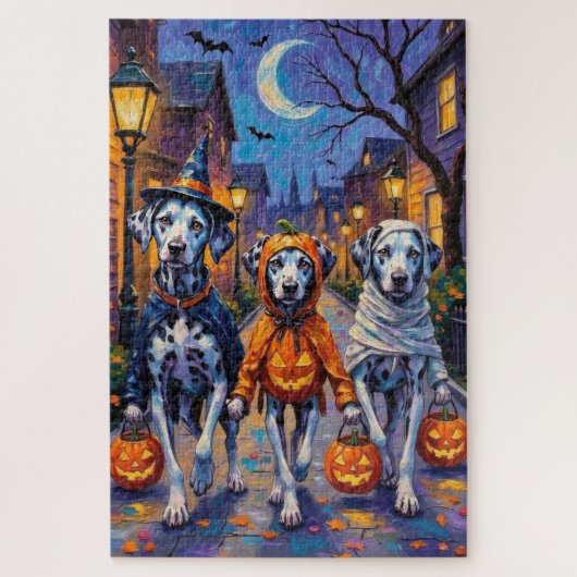 Dalmatische truc voor Halloween kostuums Legpuzzel (Verticaal)