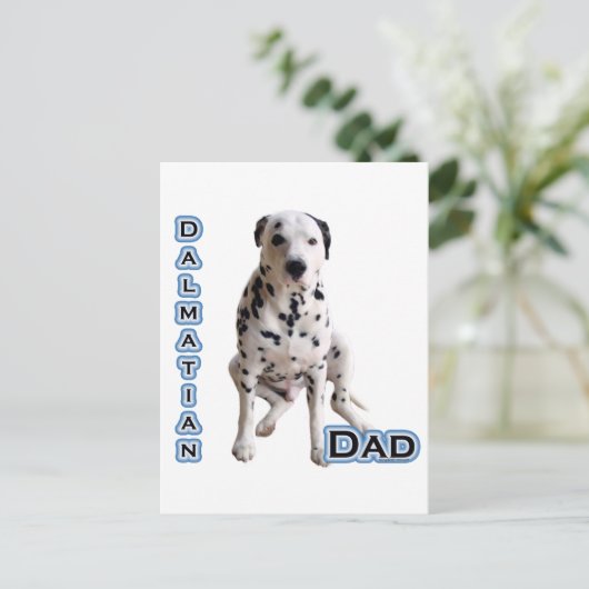 Dalmatische vader 4 briefkaart (Staand voorkant)
