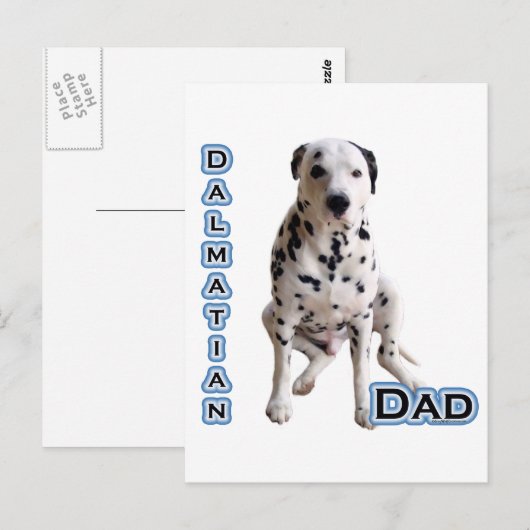 Dalmatische vader 4 briefkaart (Voorkant / Achterkant)