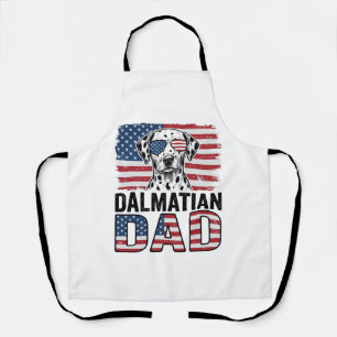 Dalmatische Vader Patriottisch Vintage Hond Shirt  Schort