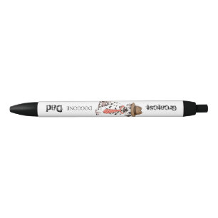 Dalmatische vader zwarte inkt pen