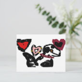 Dalmatische valentijn briefkaart (Staand voorkant)