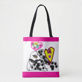 Dalmatische valentijn tote bag