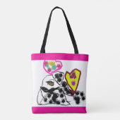 Dalmatische valentijn tote bag (Achterkant)