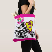 Dalmatische valentijn tote bag (Dichtbij)