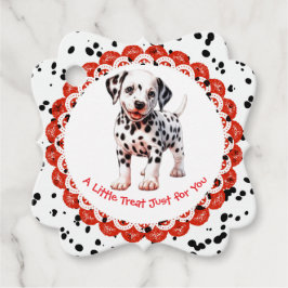 Dalmatische verjaardag afdrukken | Zwart-wit feest Bedankjes Labels