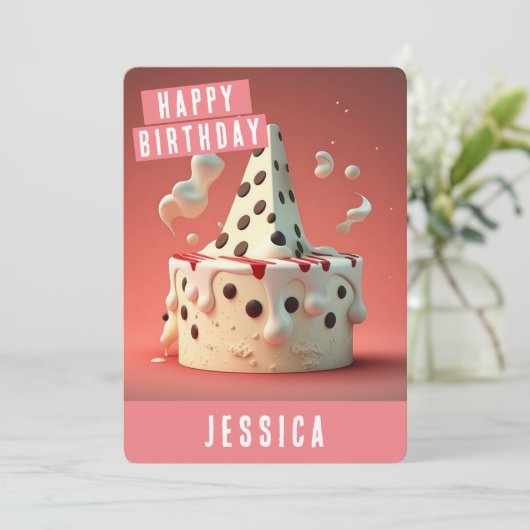 Dalmatische Verjaardag Kaart (Staand voorkant)