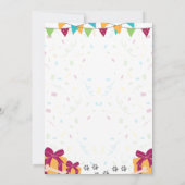 Dalmatische verjaardagsuitnodiging kaart (Achterkant)