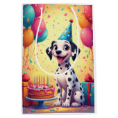 Dalmatische verjaardagsviering medium cadeauzakje (Voorkant)