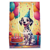 Dalmatische verjaardagsviering medium cadeauzakje (Achterkant)