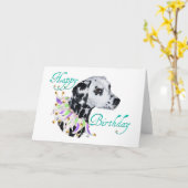 Dalmatische Verjaardagswens Kaart (Gele Bloem)