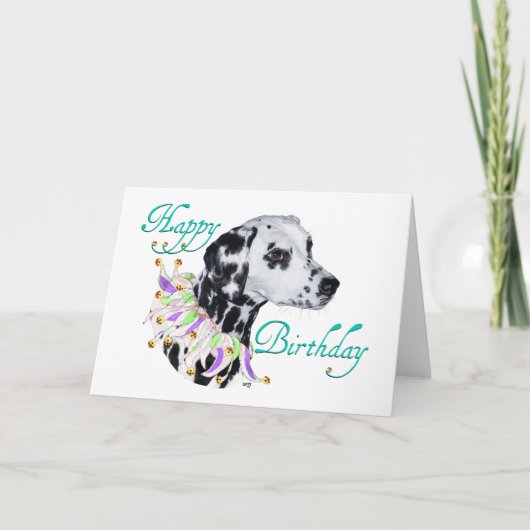 Dalmatische Verjaardagswens Kaart (Voorkant)
