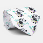 Dalmatische Verjaardagswens Stropdas (Opgerold)