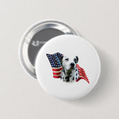 Dalmatische vlag ronde button 5,7 cm (Voorkant /achterkant)