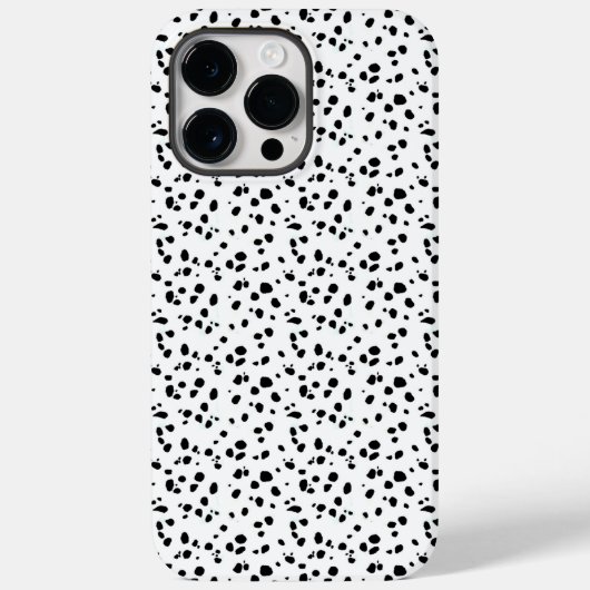 Dalmatische vlekken afdrukken zwart-wit Case-Mate iPhone case (Achterkant)