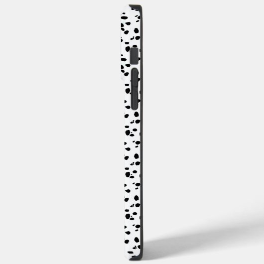 Dalmatische vlekken afdrukken zwart-wit Case-Mate iPhone case (Achterkant / Links)
