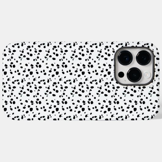Dalmatische vlekken afdrukken zwart-wit Case-Mate iPhone case (Achterkant (horizontaal))
