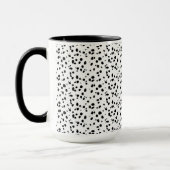 Dalmatische vlekken afdrukken zwart-wit mok (Links)