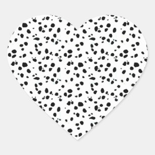 Dalmatische Vlekken, Dalmatische Print, Dalmatisch Hart Sticker
