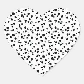 Dalmatische Vlekken, Dalmatische Print, Dalmatisch Hart Sticker
