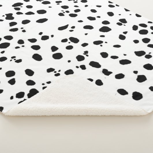 Dalmatische vlekken patroon sherpa deken (3/4)